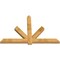 Ekena Millwork Kennewick Rough Sawn Timber Gable Bracket, Western Red Cedar, 84"W x 56"H x 4"D x 6"F, 16/12 Pitch GBW084X56X0406KEN00RWR - alternate 2